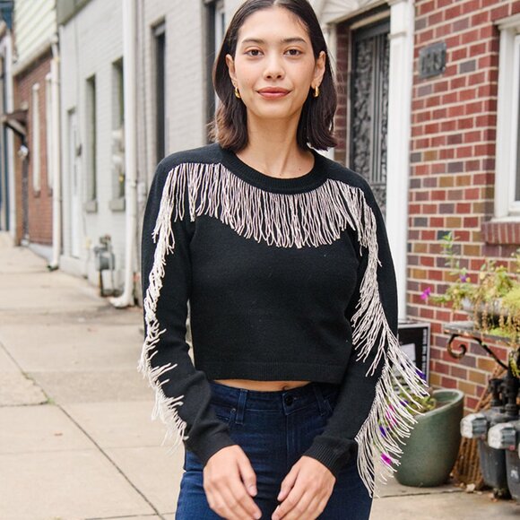 cinq a sept Sweaters - Althea Fringe Sweater